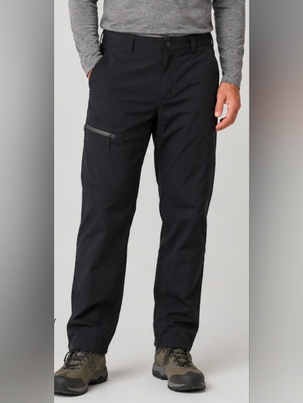 REI Co-op Men’s Hiking Pants 38x32 Black Zip Pocket Outdoor Trail